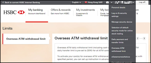 overseas atm withdrawal limit