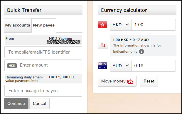 Faster payment service in Hong Kong